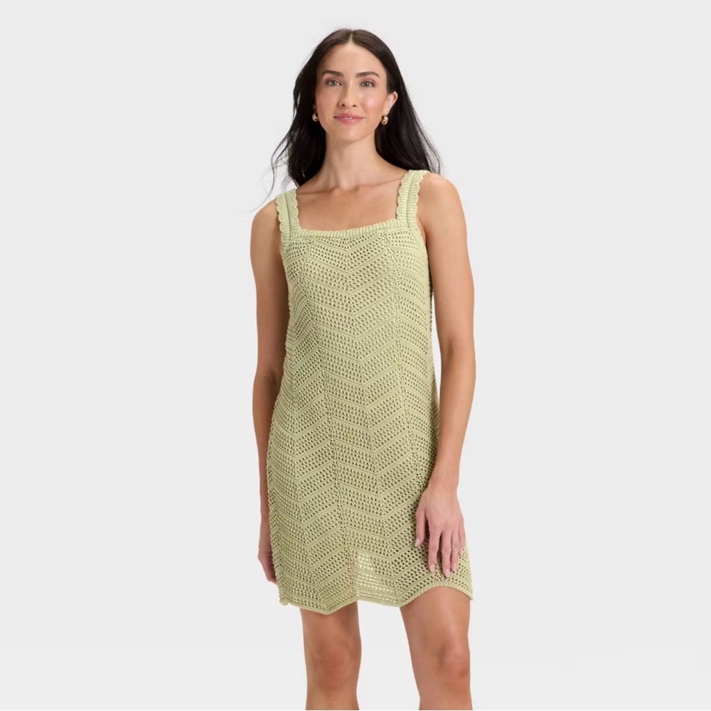 A New Day Women’s Crochet Mini Shift Dress